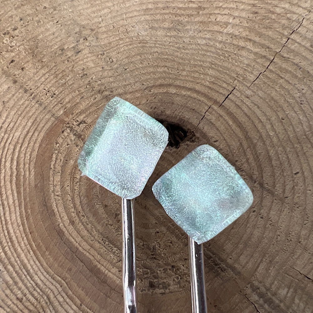 Minty shimmer Bobbi pins